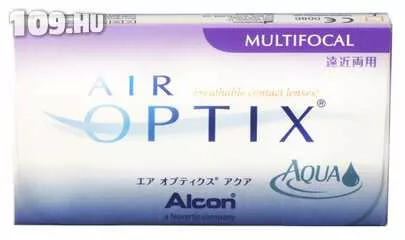 Air Optix® Aqua Multifocal multifokális kontaktlencse 6 db