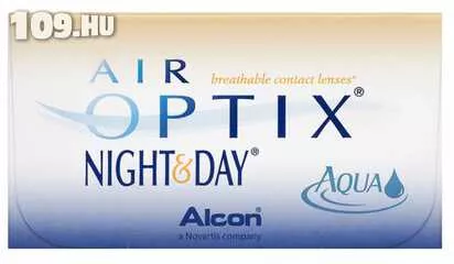 Air Optix® Night & Day® Aqua havi kontaktlencse 3 db